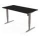 STIER Elektrisch Höhenverstellbarer Schreibtisch 501-43 160 x 80 cm Schwarz/Silber 65-125 cm