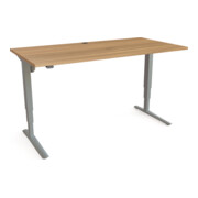 STIER Elektrisch höhenverstellbarer Schreibtisch 501-43 160 x 80cm Nussbaum-2