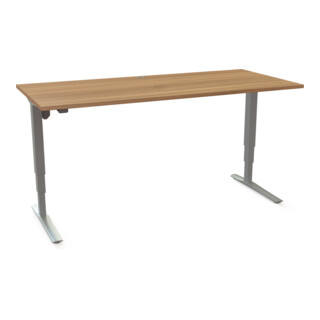 STIER Elektrisch höhenverstellbarer Schreibtisch 501-43 180 x 80cm Nussbaum