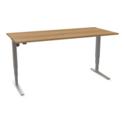 STIER Elektrisch höhenverstellbarer Schreibtisch 501-43 180 x 80cm Nussbaum-1