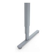 STIER Elektrisch höhenverstellbarer Schreibtisch 501-53 Doppel-Teleskop Weiß mel. 63-123cm-2