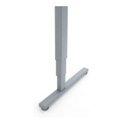 STIER Elektrisch höhenverstellbarer Schreibtisch 501-53 Doppel-Teleskop Weiß mel. 63-123cm-2