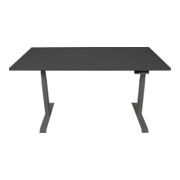 STIER Elektrisch höhenverstellbarer Schreibtisch TSR 160x80cm schwarz/schwarz-2