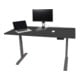 STIER Elektrisch höhenverstellbarer Schreibtisch TSR 160x80cm schwarz/schwarz