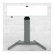 STIER Elektrisch höhenverstellbarer Steh-Tisch 501-19 100x80cm Weiß mel., 68-120cm-1