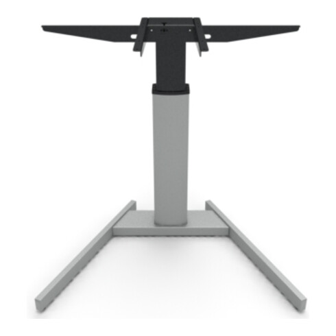 STIER Elektrisch höhenverstellbarer Steh-Tisch 501-19 100x80cm Weiß mel., 68-120cm