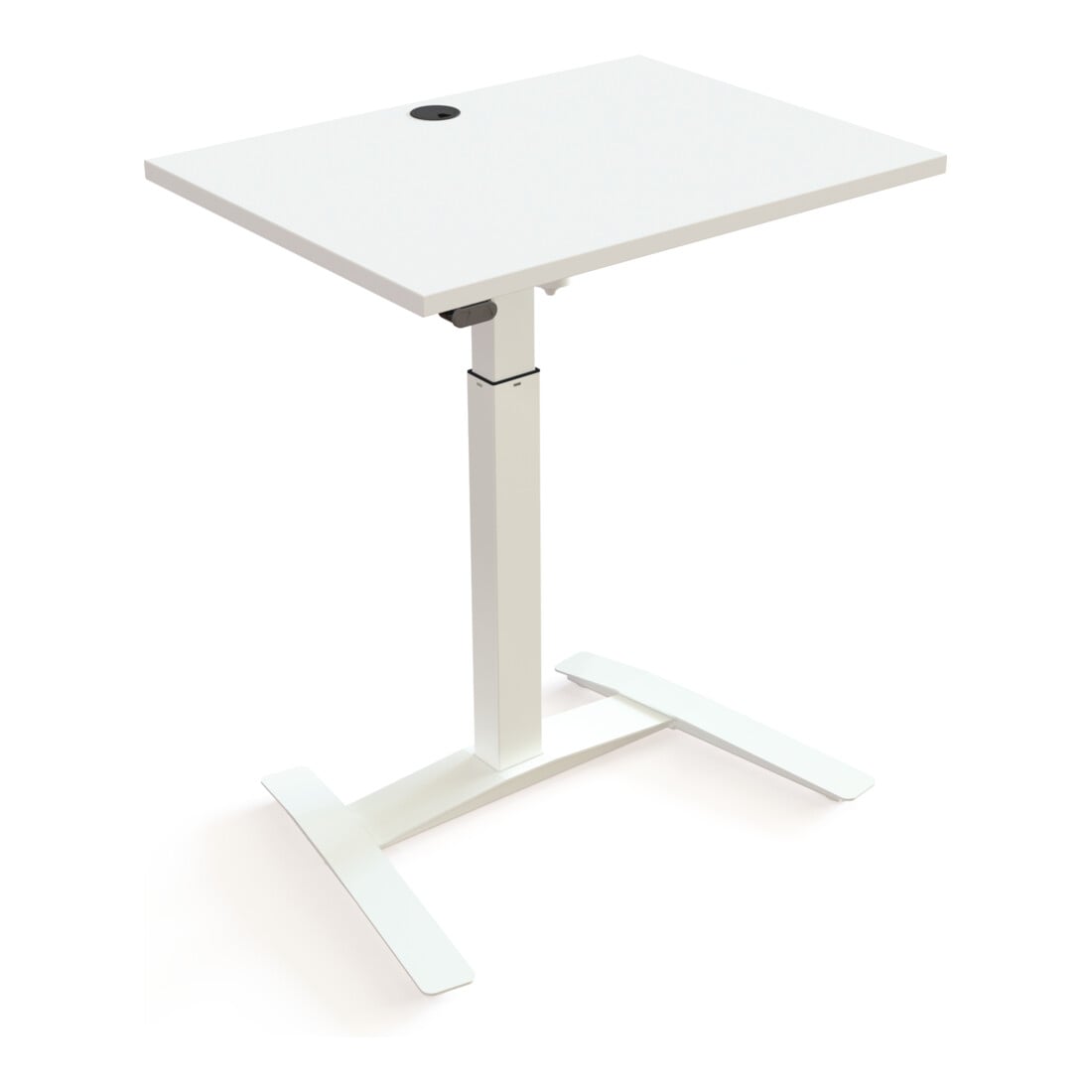 STIER Elektrisch höhenverstellbarer Steh-Tisch 501-9 80 x 60 cm Weiß