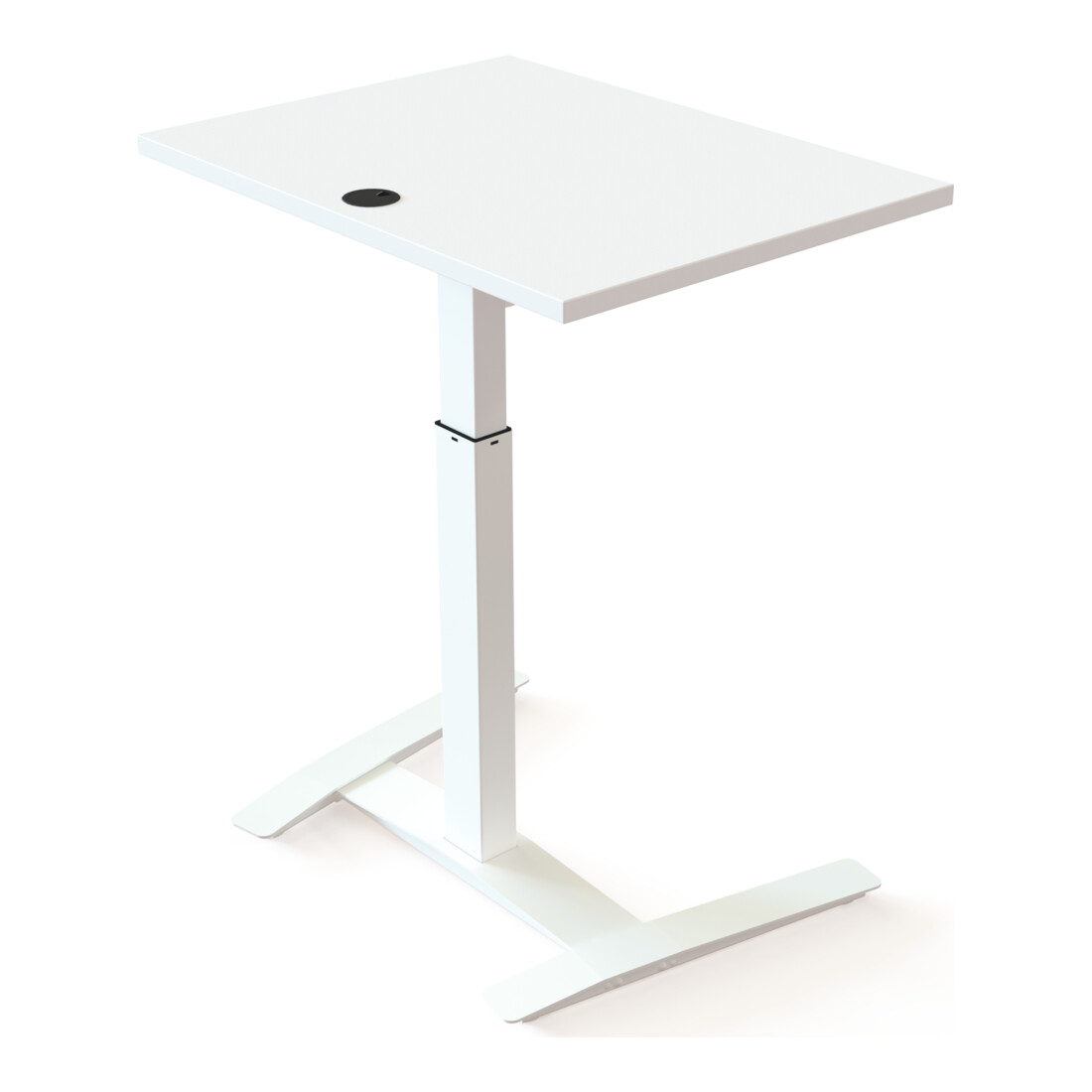 STIER Elektrisch höhenverstellbarer Steh-Tisch 501-9 80 x 60 cm Weiß