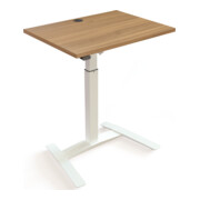 STIER Elektrisch höhenverstellbarer Steh-Tisch 501-9 80 x 60cm Nussbaum Weiß mel. 72-120cm-2