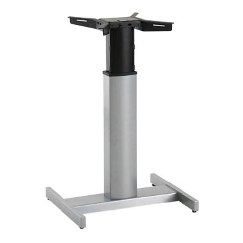 STIER Elektrisch höhenverstellbarer Steh-Tisch 80x60cm, Buche mel., 68-120cm