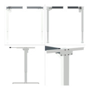 STIER Elektrisch Höhenverstellbares Gestell 501-20 Weiß für 160x80 cm Platte-4