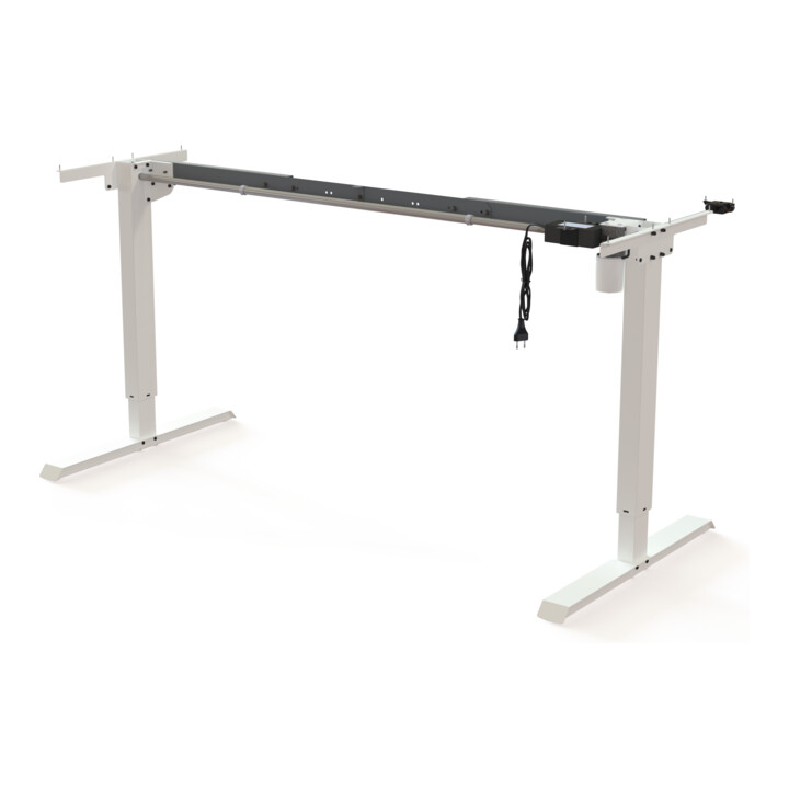 STIER Elektrisch Höhenverstellbares Gestell 501-20 Weiß für 160x80 cm Platte