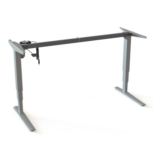 STIER Elektrisch höhenverstellbares Gestell 501-43 Silber 160 x 80 cm