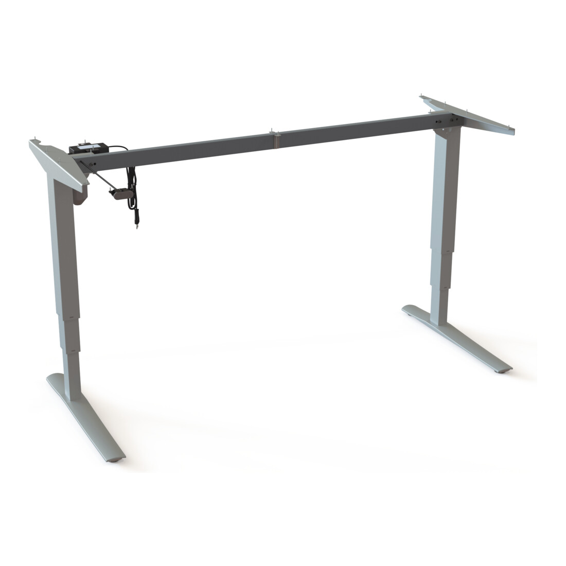 STIER Elektrisch höhenverstellbares Gestell 501-43 Silber 160 x 80 cm