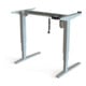 STIER Elektrisch höhenverstellbares Gestell 501-43 Silber für 100x80 cm Platte
