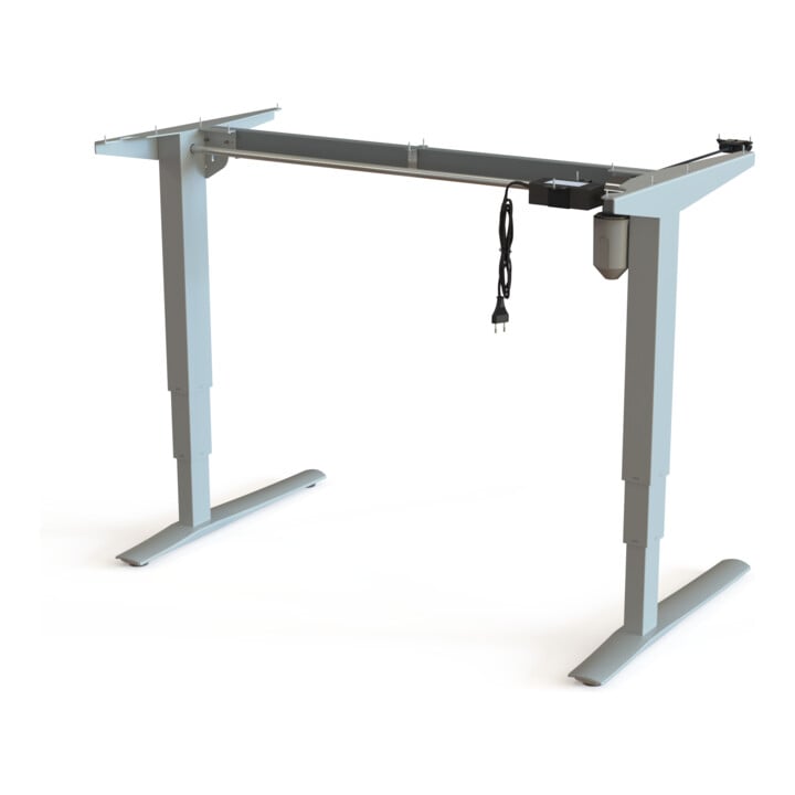 STIER Elektrisch höhenverstellbares Gestell 501-43 Silber für 120 x 80 cm Platte