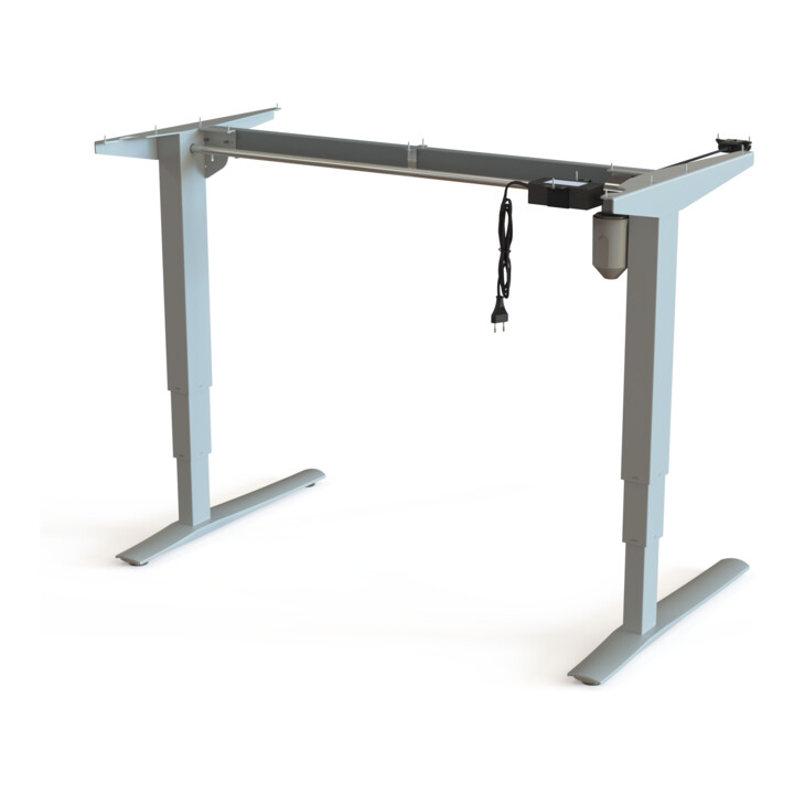 STIER Elektrisch höhenverstellbares Gestell 501-43 Silber für 120 x 80 cm Platte