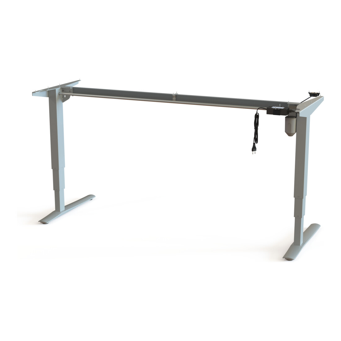 STIER Elektrisch höhenverstellbares Gestell 501-43 Silber für 180 x 80 cm Platte