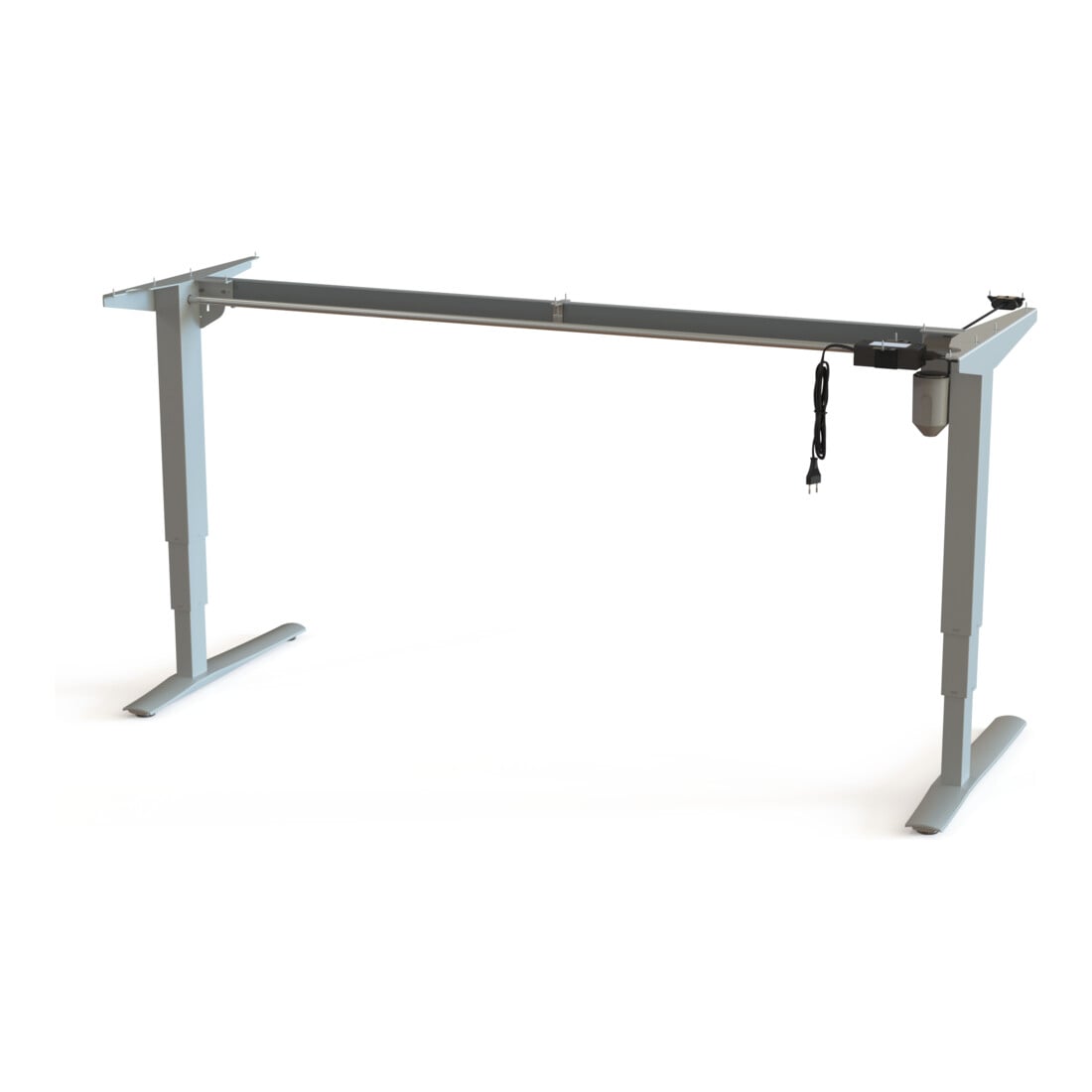 STIER Elektrisch höhenverstellbares Gestell 501-43 Silber für 180 x 80 cm Platte