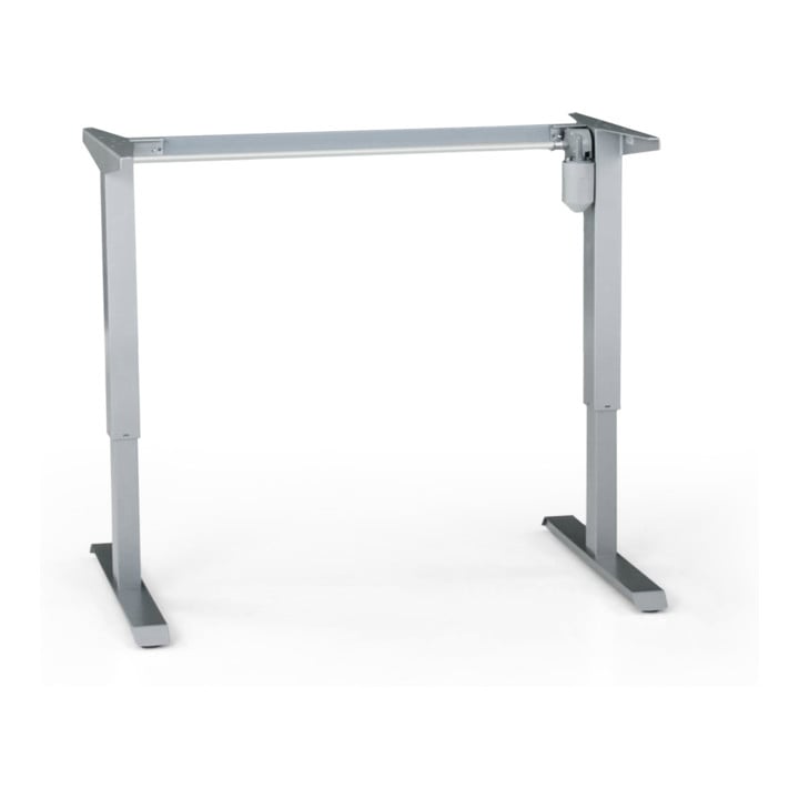 Set STIER Elektrisch H henverstellbares Tischgestell 501-33 f r 120x80cm Platte + Schreibtischplatte 120x80cm wei  + Rollenset f r elektrisch h henverstellbaren Schreibtisch 501-33