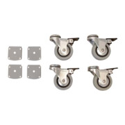 STIER Ensemble de roulettes 501-33 pour bureau réglable en hauteur 75 mm-1