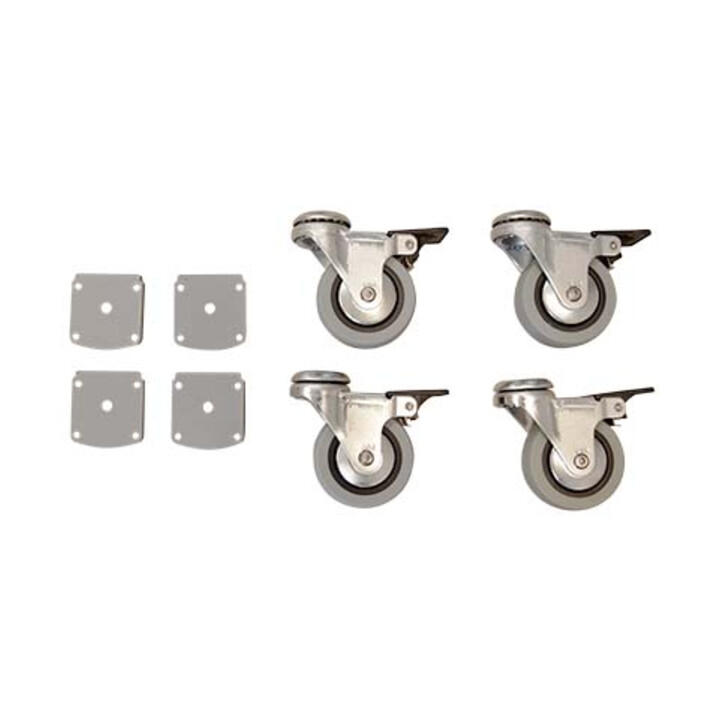 STIER Ensemble de roulettes 501-33 pour bureau réglable en hauteur 75 mm