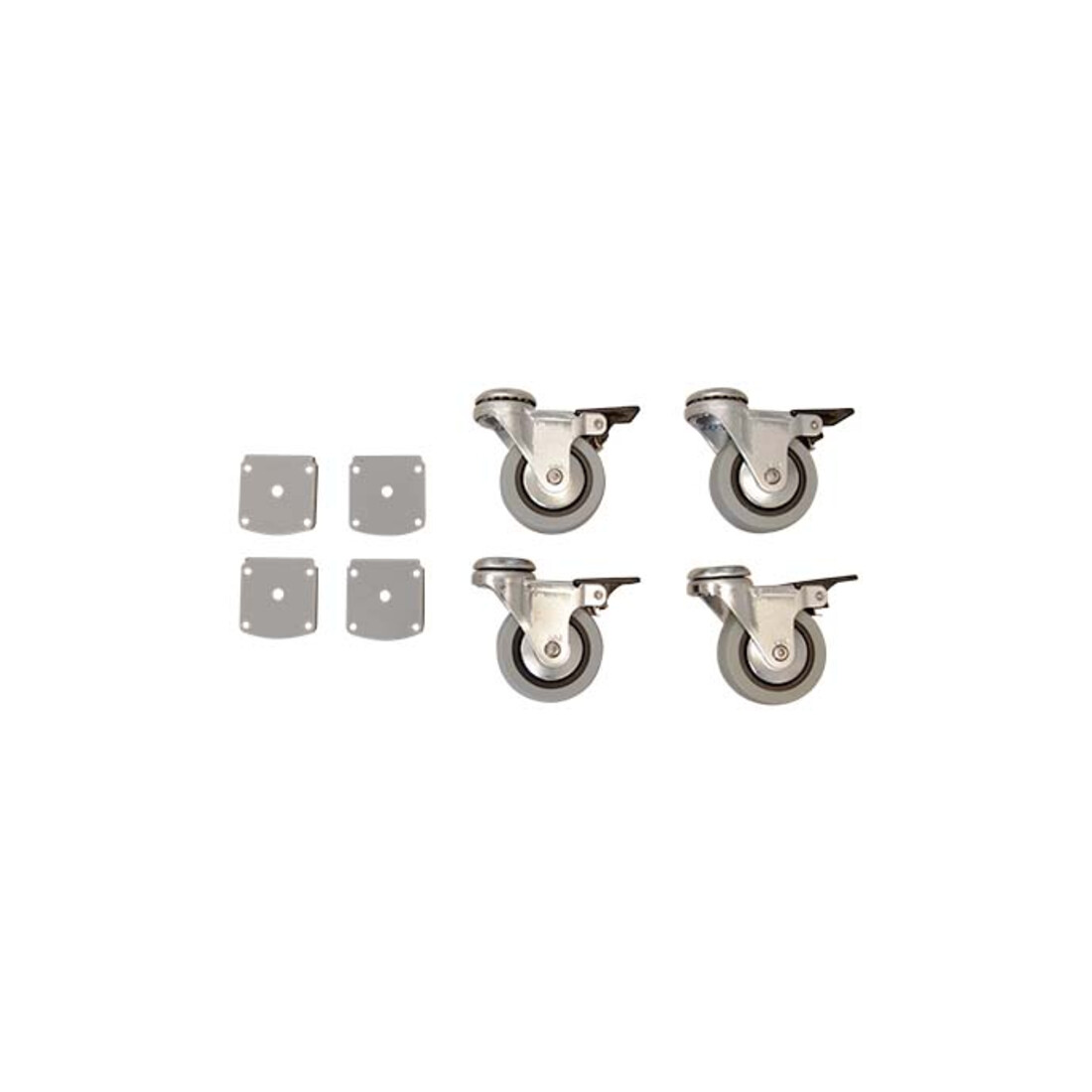 STIER Ensemble de roulettes 501-33 pour bureau réglable en hauteur 75 mm