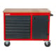 STIER Établi mobile, 7 tiroirs, 1 porte, 300kg, HxLxP 925x1120x520mm