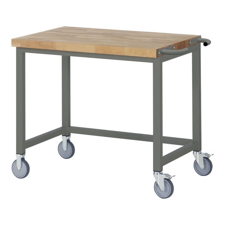 Set STIER Fahrbare Werkbank Premium BxTxH 1000x700x880mm + Rollcontainer...