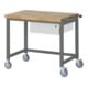 Set STIER Fahrbare Werkbank Premium mit 1 Schublade BxTxH 1000x700x880mm +...