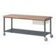 STIER Fahrbare Werkbank Premium mit 1 Schublade und Ablageboden BxTxH 2000x700x880 mm