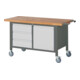 STIER Fahrbare Werkbank Premium mit 3 Schubladen und 1 Flügeltür BxTxH 1500x700x880 mm-1