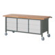 STIER Fahrbare Werkbank Premium mit 9 Schubladen BxTxH 2000x700x880mm-1