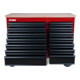STIER Fahrbare Werkbank XXL, doppelt mit 14 Schubladen, leer-5