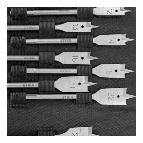 STIER Flachfräsbohrer Set 10 - 32 mm 1/4"