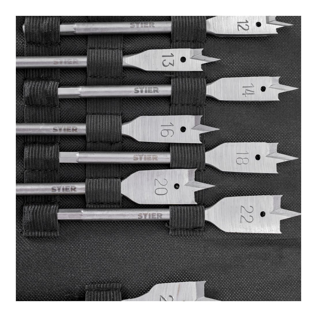 STIER Flachfräsbohrer Set 10 - 32 mm 1/4"