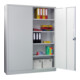Stier Flügeltürenschrank, 1950x1500x400 mm, 4 Böden verzinkt, RAL 7035-4