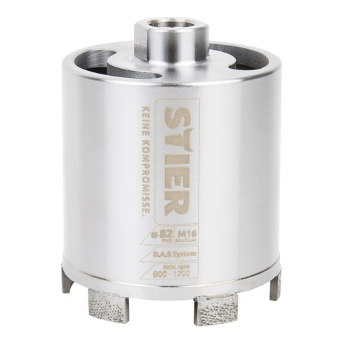 STIER Foretto per prese elettriche SuperPro sistema di aspirazione delle polveri / M16 82 mm