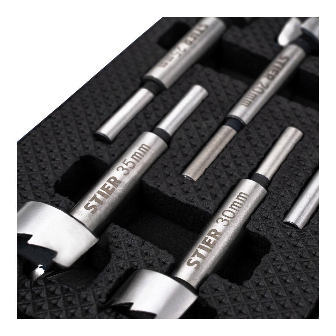 STIER Forstnerbohrer-Set, 5-teilig (15, 20, 25, 30, 35 mm)