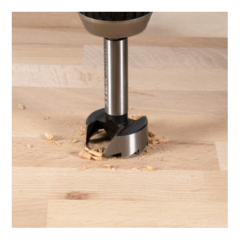 STIER Forstnerbohrer-Set in Holz-Kasette, 15-teilig