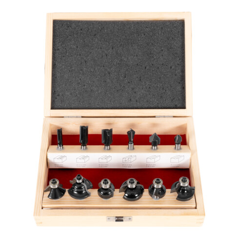 STIER Fräsersortiment 12-teilig 8 mm