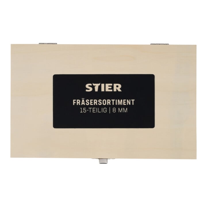 STIER Fräsersortiment 15-teilig 8 mm