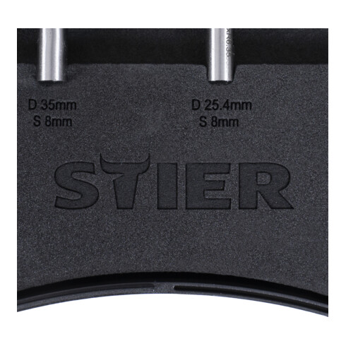 STIER freesassortiment 30-delig, 8 mm, in kunststof koffer