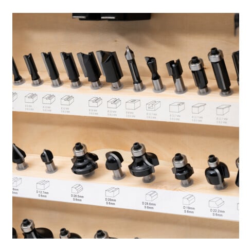 STIER freesassortiment 30-delig 8 mm in vitrine