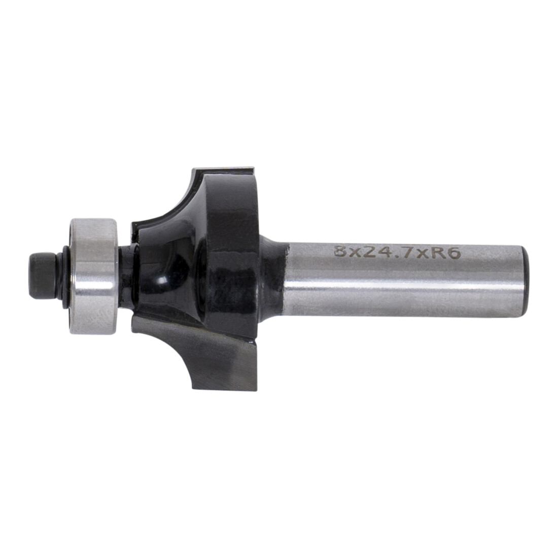 STIER Fresa per arrotondare con cuscinetti a sfera HM (HW) ø 24,7 mm ø codolo 8 mm