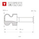 STIER Fresa per maniglie, apertura chiave 8 mm, diametro 22-16 R2,5/6-2