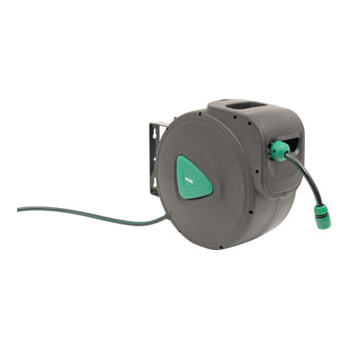 STIER Garten-Schlauchtrommel SGS-300, 30+2 m, mit Sprühpistole, Automatik, schwenkbar
