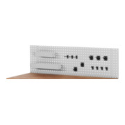 STIER geperforeerde plaat BxDxH 1500x15x450 mm incl. 12-delige gereedschapshouderset en 2 opbergvakken