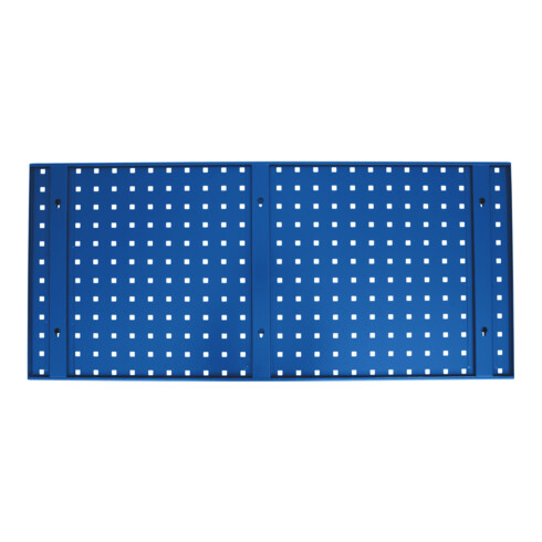 STIER geperforeerde plaat voor werkplaatswand, 1000x450 mm, gentiaanblauw