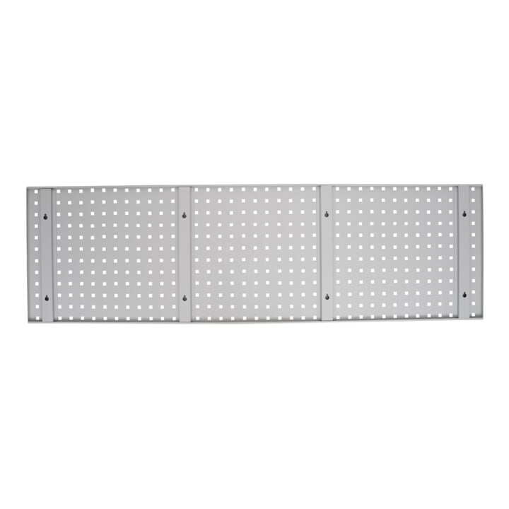 STIER geperforeerde plaat voor werkplaatswand, 1500x450 mm, lichtgrijs
